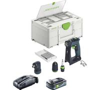 Festool CXS 18-Basic-Set Perceuse-visseuse sans fil 18 V 40 Nm Brushless + 1x batterie 4,0 Ah + chargeur rapide + Systainer