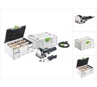Festool DF 500 Q-Plus Fraiseuse à cheviller 420 watts 4 - 10 mm + 1060 pcs. assortiment de chevilles DOMINO en hêtre + Systainer