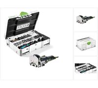 Festool DF 500 Q-Plus Fraiseuse à tourillonner Domino 420W 28mm dans Systainer ( 494847 ) + Domino Assortiment de connecteurs KV-SYS D8