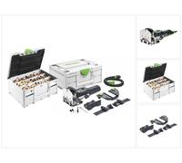 Festool DF 500 Q-Set Fraiseuse à tourillonner 420 watts 4 - 10 mm + butée pour plinthes + butée transversale + 1060 pcs. assortiment de chevilles DOMINO en hêtre + Systainer