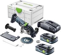Festool DSC-AGC 18-125 FH EB-Basic Système de tronçonnage à main libre sans fil 18 V 125 mm Brushless + 2x batterie 4,0 Ah + chargeur rapide + Systainer