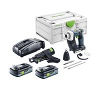 Festool DURADRIVE DWC 18-2500 Basic Visseuse de chantier sans fil 18 V 18 Nm Brushless + 2x batterie 4,0 Ah + chargeur rapide + Systainer