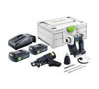 Festool DURADRIVE DWC 18-4500 Basic Visseuse de chantier sans fil 18 V 14 Nm Brushless + 2x batterie 3,0 Ah + chargeur + Systainer