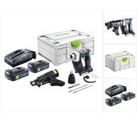 Festool DURADRIVE DWC 18-4500 Basic Visseuse de chantier sans fil 18 V 14 Nm Brushless + 2x batterie 3,0 Ah + chargeur + Systainer