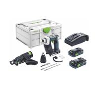 Festool DURADRIVE DWC 18-4500 HPC 4,0 I-Plus Visseuse de chantier sans fil 18 V 14 Nm Brushless ( 576502 ) + 2x batterie 4,0 Ah + chargeur + Systainer ( successeur de 574745 )