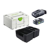 Festool Energie Set 1x BP 18 Li 4,0 Ah HPC-ASI Pack de batteries 18V 4,0 Ah HighPower ( 205034 ) + SCA 16 Chargeur rapide 10,8 V - 18 V ( 576953 ) + Systainer