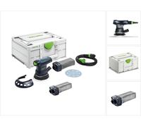 Festool ETS 125 REQ-Plus Ponceuse excentrique 125 mm 250 W + Coffret Systainer + Sac récupérateur de poussière SB-Longlife RTS/DTS/ETS (576069) (201693)