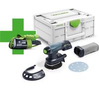 Festool ETSC 125-Basic-ERGO Ponceuse excentrique sans fil 18 V 125 mm Brushless ( 577030 ) + 1x batterie 3,0 Ah + Systainer - sans chargeur