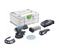 Festool ETSC 125-Basic Ponceuse excentrique sans fil 18 V 125 mm Brushless + 1x batterie 3,0 Ah + chargeur + Systainer