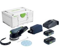 Ponceuse excentrique sans fil ETSC 2 125 4,0 I-Plus - FESTOOL -avec 2 batteries 18V 4.0 Ah - chargeur - Systainer - 577736