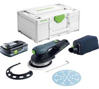 Festool ETSC 2 150-Basic Ponceuse excentrique sans fil 18 V 150 mm Brushless + 1x batterie 4,0 Ah + Systainer - sans chargeur
