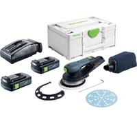 Festool ETSC 2 150-Basic Ponceuse excentrique sans fil 18 V 150 mm Brushless + 2x batterie 3,0 Ah + chargeur + Systainer