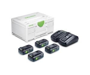 Festool Festool Ensemble d’alimentation SYS 18V 4xTBX4/TCL6DUO Quantité:1