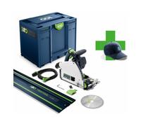 Scie circulaire plongeante Ø168 mm TS 60 KEBQ-Plus 100Y + 1 rail de guidage 1400mm 100 ans FESTOOL