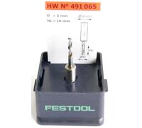 Festool HW D3/16 Dbelbohrer 3 x 16 x 55 x 8 mm ( 491065 ) fr Dfonceuse OF 900, OF 1000, OF 1010, OF 1010 R, OF 1400