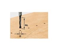 Festool Foret pour cheville 491068 – 8 mm – Longueur totale 53,50 mm – 1 pièce