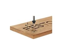 Festool Fraise à graver HW S8 D11/60° 491003 – Ø 11 mm, L 55 mm, long. travail 9,5 mm, tige Ø 8 mm