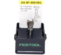 Fraise à queue d'aronde HS avec queue de 8mm FESTOOL HS S8 D13,8/13,5/15° - 490991 G