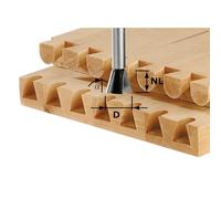 Festool Fraise à queue d'aronde HS S8 D13,8/13,5/15° avec queue 8 mm – 490991