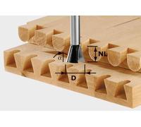 Festool Fraise à queue d'aronde HW S8 D16/13,5/15° - 490993