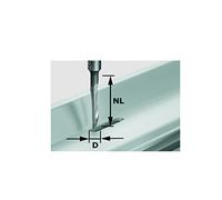 Festool Fraise aluminium HS S8 D5/NL23 - 491036, queue 8 mm Ø 5 mm, longueur de travail 23 mm