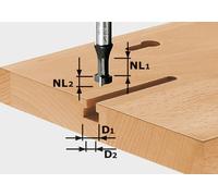 Festool Fraises à rainurer en T HW tige 8 mm HW S8 D10,5/NL13