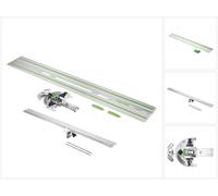 Festool FS-WA Butée angulaire pour rail de guidage FS/2 Coupe à 60º + rallonge FS-WA-VL + FS 1400/2-KP Rail de guidage 1400 mm