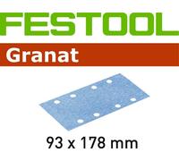 Festool Garnet Bandes de Ponçage 93x178 Scratch P40 - P400 pour P. Ex. Rs 300