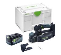 Festool HLC 82 EB-Basic Rabot sans fil 18 V 82 mm Brushless + 1x batterie 5,0 Ah + Systainer - sans chargeur