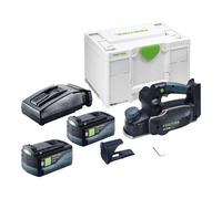 Festool HLC 82 EB-Basic rabot sans fil 18 V 82 mm Brushless + 2x batterie 5,0 Ah + chargeur + Systainer