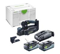 Festool HLC 82 EB-Basic rabot sans fil 18 V 82 mm Brushless + 2x batterie 8,0 Ah + chargeur + Systainer