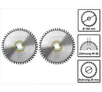 Festool HW Lames de scie denture fine 160 x 20 x 2,2 mm W48 160 mm - 48 Dents (
