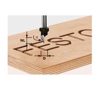 Festool Fraise à graver HW S8 D11/60°
