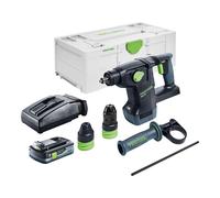 Festool KHC 18 EB-Basic Marteau combiné sans fil 18 V 2,6 J SDS-Plus Brushless + 1x batterie 4,0 Ah + chargeur + Systainer