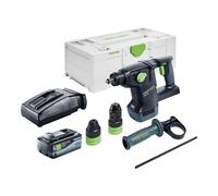 Festool KHC 18 EB-Basic Marteau combiné sans fil 18 V 2,6 J SDS-Plus Brushless + 1x batterie 8,0 Ah + chargeur + Systainer