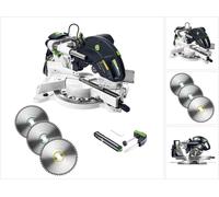 Festool KS 120 REB Scie circulaire à onglets KAPEX 1600W 260mm ( 575302 ) + 3x lame de scie circulaire