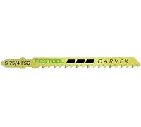 Festool Lame de Scie Sauteuse Bois S 75/4 FSG/20 - WOOD UNIVERSAL | Pack de 20 lames universelles pour bois - denture transversale conique, coupe rapide, compatible Carvex PS/PSC/PSB 400 et 420