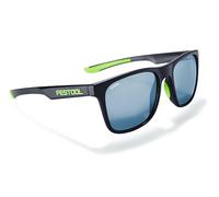 Festool Lunettes de Soleil UVEX SUN-FT1 - Protection UV 400 | Design classique mat, branches avec accents verts, étui de rangement inclus - idéal pour chantier et loisirs