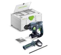 Festool Marteau combiné sans fil KHC-S 18 SDS-Plus Basic-Set 18 V | Moteur sans balais EC-TEC 1,7 J d'efficacité d'impact, Systainer avec cassette de forage - Batterie non incluse