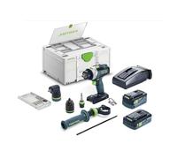 Festool Perceuse-visseuse à percussion sans fil QUADRIVE TPC 18/4 5,0/4,0 I-Set