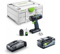 Festool Perceuse-visseuse sans fil T 18+3-Basic + 1 batterie 8,0 Ah + chargeur rapide - 576448_A