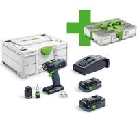 Festool Perceuse-visseuse sans fil T 18+3 HPC 4,0 I-Plus + Organizer (204854) - Dans la limite des stocks disponibles -