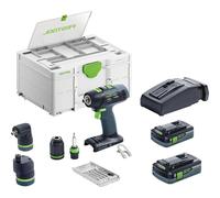Perceuse visseuse sans fil 18V (2x4,0 Ah) T 18+3 HPC 4,0 I-Set - FESTOOL 577609