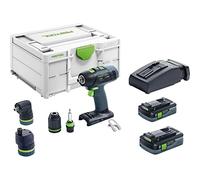 Festool 576989 - Perceuse-visseuse sans fil T 18+3 HPC 4,0 I-Set