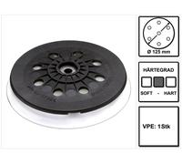 FESTOOL Plateau de ponçage ST STF LEX 125/90/8 M8 W-HT (492286) version souple pour ETS EC 125, LEX 125