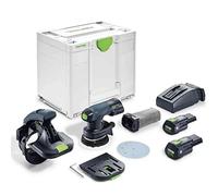 Festool Ponceuse de Chants sans Fil ES-ETSC 125 3,0 I-Plus | Ponçage de chants professionnel - 125 mm - Batterie 18 V - Contact pleine surface - Angle ajustable