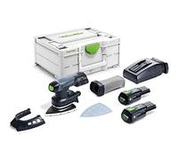 Ponceuse FESTOOL Delta hybride DTSC 400 3,0 I-Plus - 2 batteries 3.0 Ah 18V - Systainer SYS3 M 187 - 577508