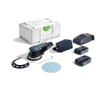 Ponceuse excentrique hybride ETSC 2 125 4,0 I-Plus - FESTOOL -avec 2 batteries 18V 4.0 Ah - chargeur - Systainer - 577736