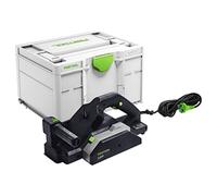 Festool Rabot Electrique HL 850 EB-Plus - Lame Hélicoïdale | Rabot professionnel 850 W - réglage continu, vitesse constante, aspiration intégrée gauche/droite