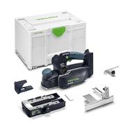 Festool Rabot sans fil HLC 82 EB - Basic-Set, Ref. 578600 | Rabot sur batterie 82 mm - largeur de coupe 82 mm, profondeur de feuillurage 25 mm, moteur EC-TEC sans balais